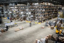 Warehouse racks and maneuver spaces — Stock Photo