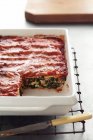 Canneloni mit Spinat gebacken — Stockfoto