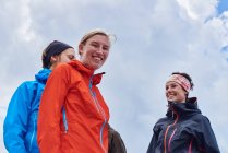 Portrait of hikers looking at camera smiling, Austria — Stock Photo