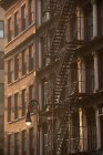 Building facade, Manhattan, New York City, USA — Stock Photo