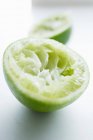 Close up shot of juiced lime half — Stock Photo