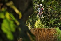Bmx rider stunt mid air — Stockfoto