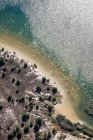 Aerial view of shoreline — Stock Photo