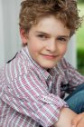 Portrait of smiling young  boy — Stock Photo
