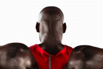 Primo piano dei muscoli delle spalle dell'atleta — Foto stock