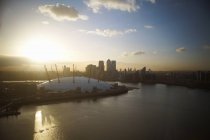 Vista aérea de Millennium Dome, Londres, Reino Unido - foto de stock