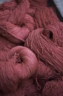 Close up of pink thread balls, Thamel, Kathmandu, Nepal — Stock Photo