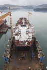 Schiffe im Hafen, Goseong-gun, Südkorea — Stockfoto