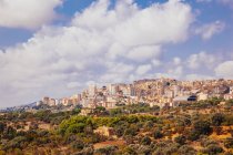 Aerial view of Agrigento taken from Valley of the Temples, Sicily, Italy — Stock Photo