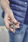 Womans mano che tiene mazzo di chiavi — Foto stock