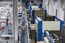 Vista aerea della fabbrica di imballaggi in carta — Foto stock