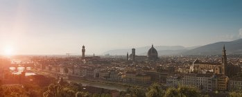 Paisaje urbano de Florencia al atardecer - foto de stock