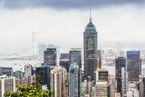 Видом на горизонт міста Гонконгу, Китай — стокове фото
