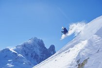 Skier, Chamonix, France, selective focus — Stock Photo