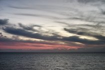 Scenic view of Grey sky over sea, Paphos, Cyprus — Stock Photo