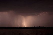 Distant view of Storm over Zambezi River — Stock Photo