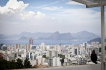 Erhöhter Blick auf Rio de Janeiro bei Tag, Brasilien — Stockfoto