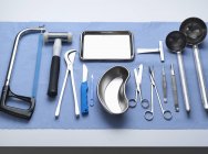Pathology equipment ready for a autopsy in a laboratory — Stock Photo
