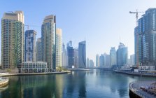 Dubai Marina at daytime, United Arab Emirates — Stock Photo