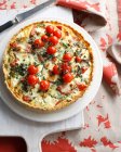 Tomato and red pepper tart — Stock Photo