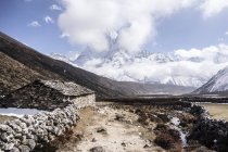 Vista panorámica del Monte Everest Trek, Nepal - foto de stock