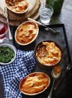 Shepherds pies with mashed sweet potatoes, still life — Stock Photo