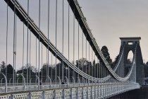 Clifton-Hängebrücke über den Fluss avon, bristol, uk — Stockfoto