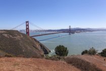 Vista del Puente Golden Gate, San Francisco, California, EE.UU. - foto de stock