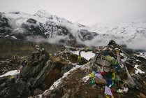ABC trek (Annapurna Base Camp trek), Непал — стоковое фото