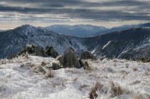 Snow on High Street summit, above Haweswater, The Lake District, UK — Stock Photo