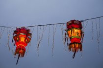 Lanternes du Nouvel An chinois, Macao, Chine — Photo de stock