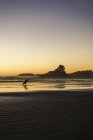 Surfer at Tofino, Vancouver Island, British Columbia, Canada — Stock Photo
