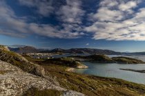 Vista da Ilha Sommaroy no outono, Arctic Noruega — Fotografia de Stock