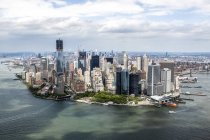 Vista aérea de Manhattan, cidade de Nova Iorque, EUA — Fotografia de Stock