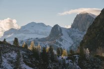 Malerischer Blick auf den Grenzsee, Südtirol, Dolomitenalpen, Italien — Stockfoto