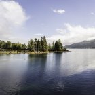 Vista paisagem de Comox Lake, Coutenay, Vancouver Island, British Columbia, Canadá — Fotografia de Stock