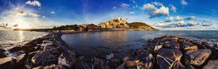 Scenic view of Cervo, Liguria, Italy — Stock Photo