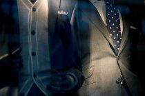 Cropped image of two men in suits, close up — Stock Photo