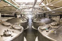 Ряды виски остаются на виски-ликеро-водочном заводе — стоковое фото