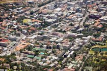 Vista aérea del paisaje urbano de la ciudad del cabo - foto de stock