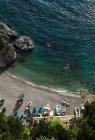 Spiaggia appartata sulla Costiera Amalfitana — Foto stock