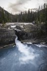 Natural Bridge Falls, Kicking Horse River, Parque Nacional Yoho, Campo, Colúmbia Britânica, Canadá — Fotografia de Stock