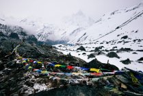 ABC trek (Annapurna Base Camp trek), Nepal — стокове фото