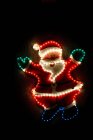 Papai Noel iluminado — Fotografia de Stock