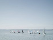 View of sailing boats at West Kirby, Merseyside, UK — Stock Photo