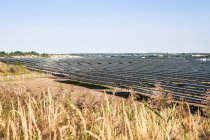 Senftenberg solarpark, photovoltaisches kraftwerk — Stockfoto