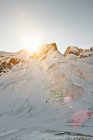 Blick auf schneebedeckten Berg — Stockfoto