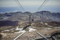 Carro de cabo na montagem Teide — Fotografia de Stock