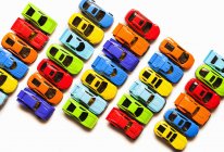 Colorful toy cars — Stock Photo