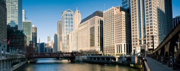 Schleife der Innenstadt Chicagos — Stockfoto